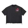 Snow Wash Raw-Hem Boxy T-shirt